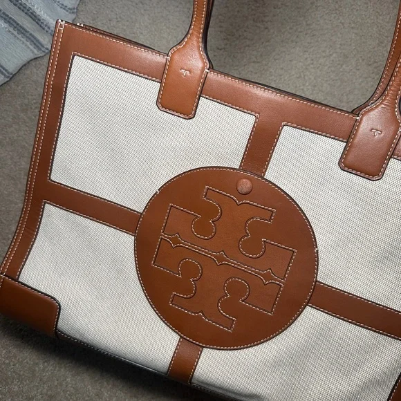Tory Burch Ella Canvas Quadrant Tote - Picture 6 of 8